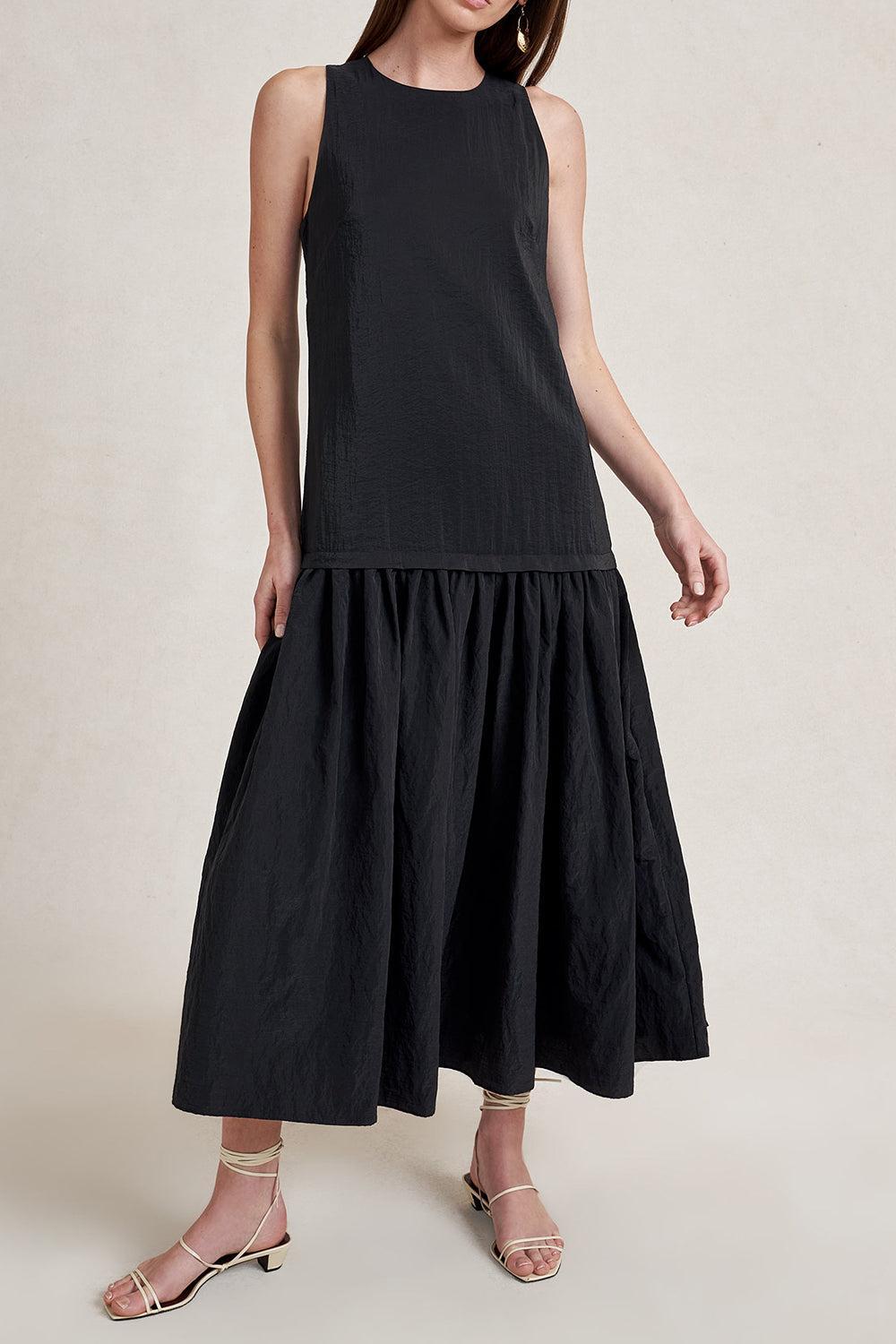 Cornelia Dress - Black-BLACK-XS-CLOTHINGDRESSCASUAL-LA LIGNE