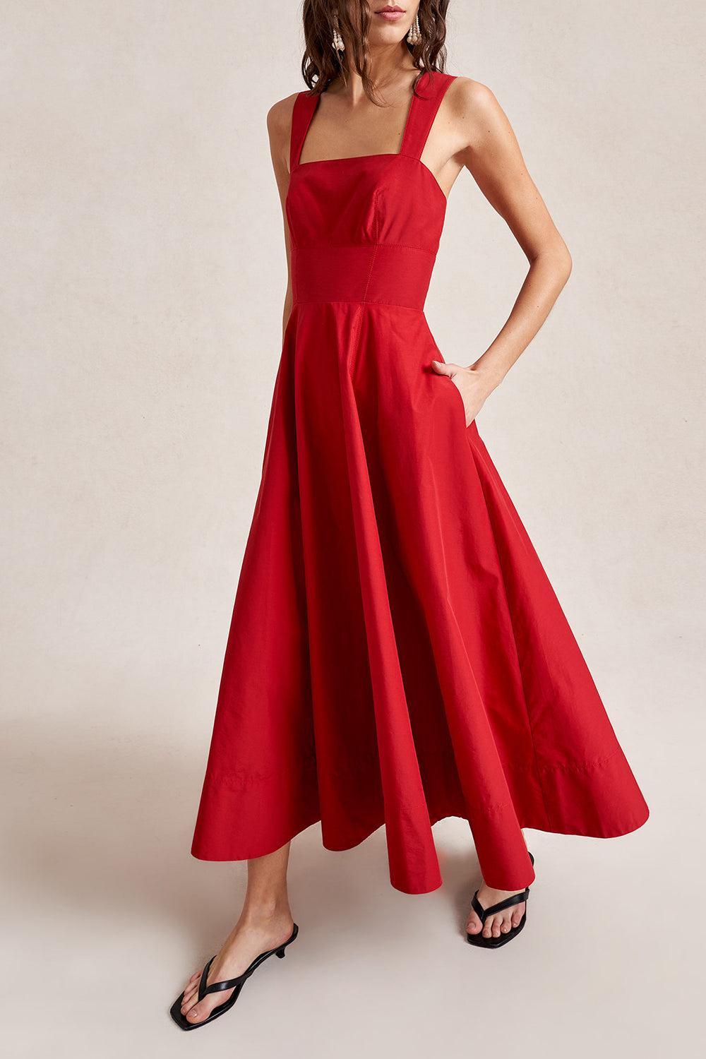 Myrtle Dress-RED-XS-CLOTHINGDRESSCASUAL-LA LIGNE