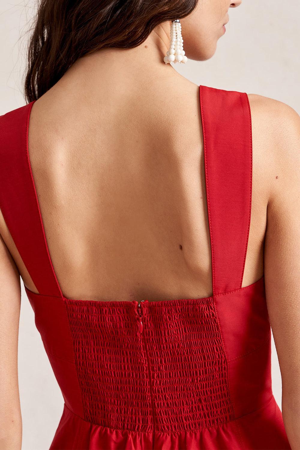 Myrtle Dress-RED-XS-CLOTHINGDRESSCASUAL-LA LIGNE