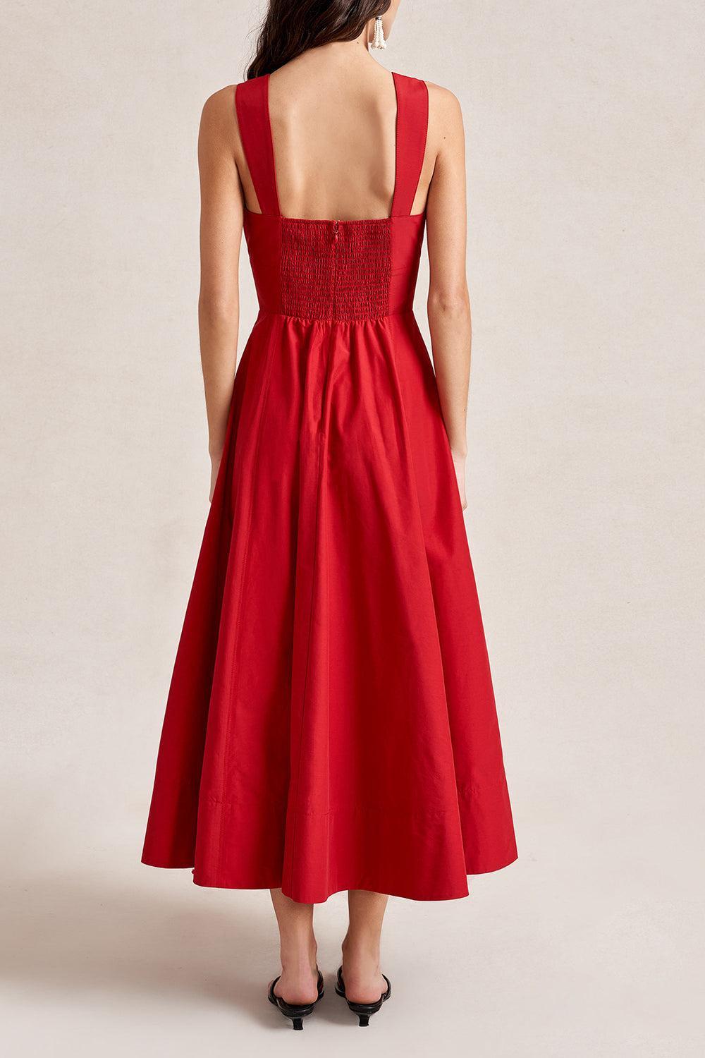 Myrtle Dress-RED-XS-CLOTHINGDRESSCASUAL-LA LIGNE