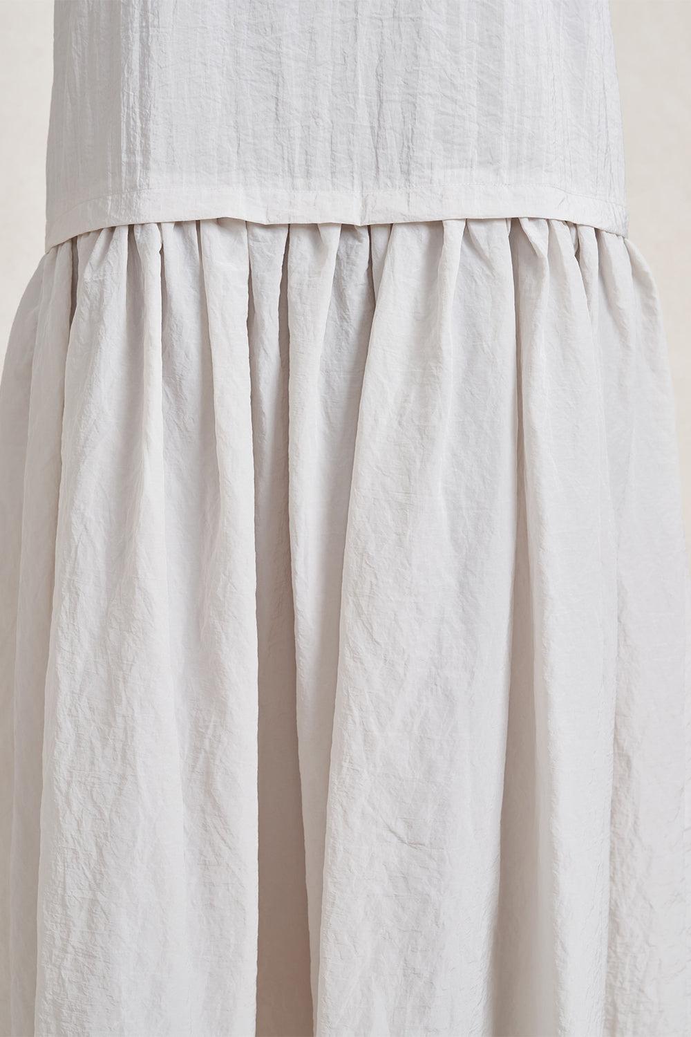 Cornelia Dress - Stone-WHITE-XS-CLOTHINGDRESSCASUAL-LA LIGNE