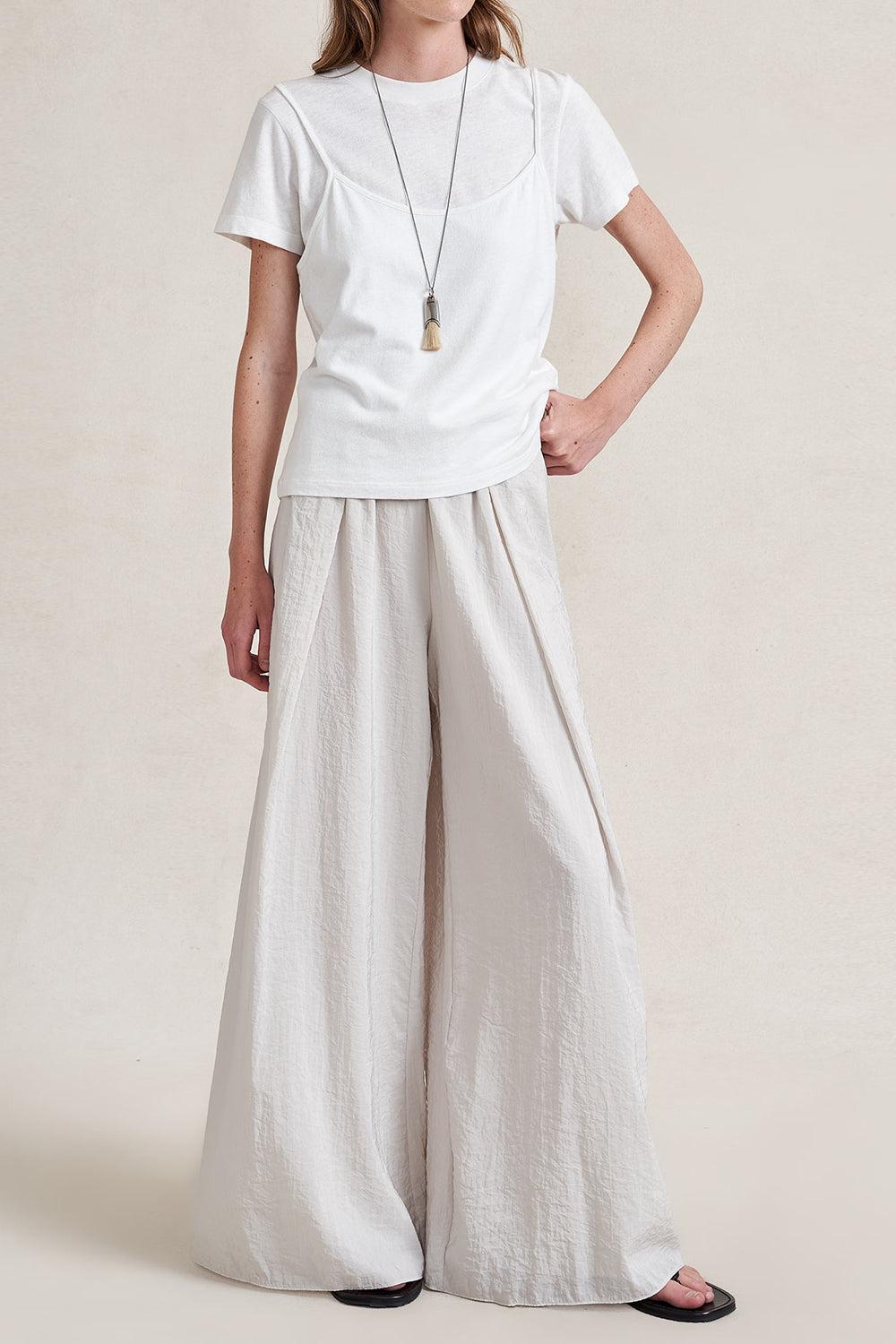 Crosby Pant - Stone-WHITE-XS-CLOTHINGPANTWIDE LEG-LA LIGNE
