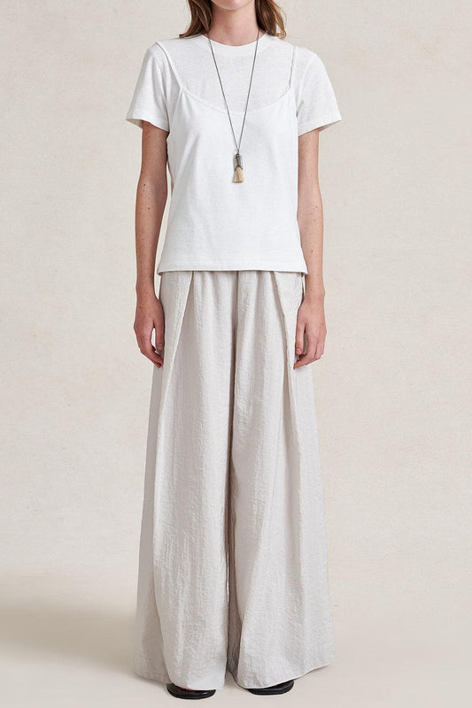 Crosby Pant - Stone-WHITE-XS-CLOTHINGPANTWIDE LEG-LA LIGNE