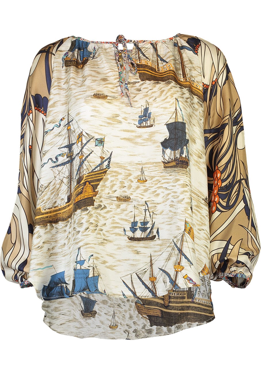 LA PRESTIC OUISTON-Saint Martin Keyhole Blouse-