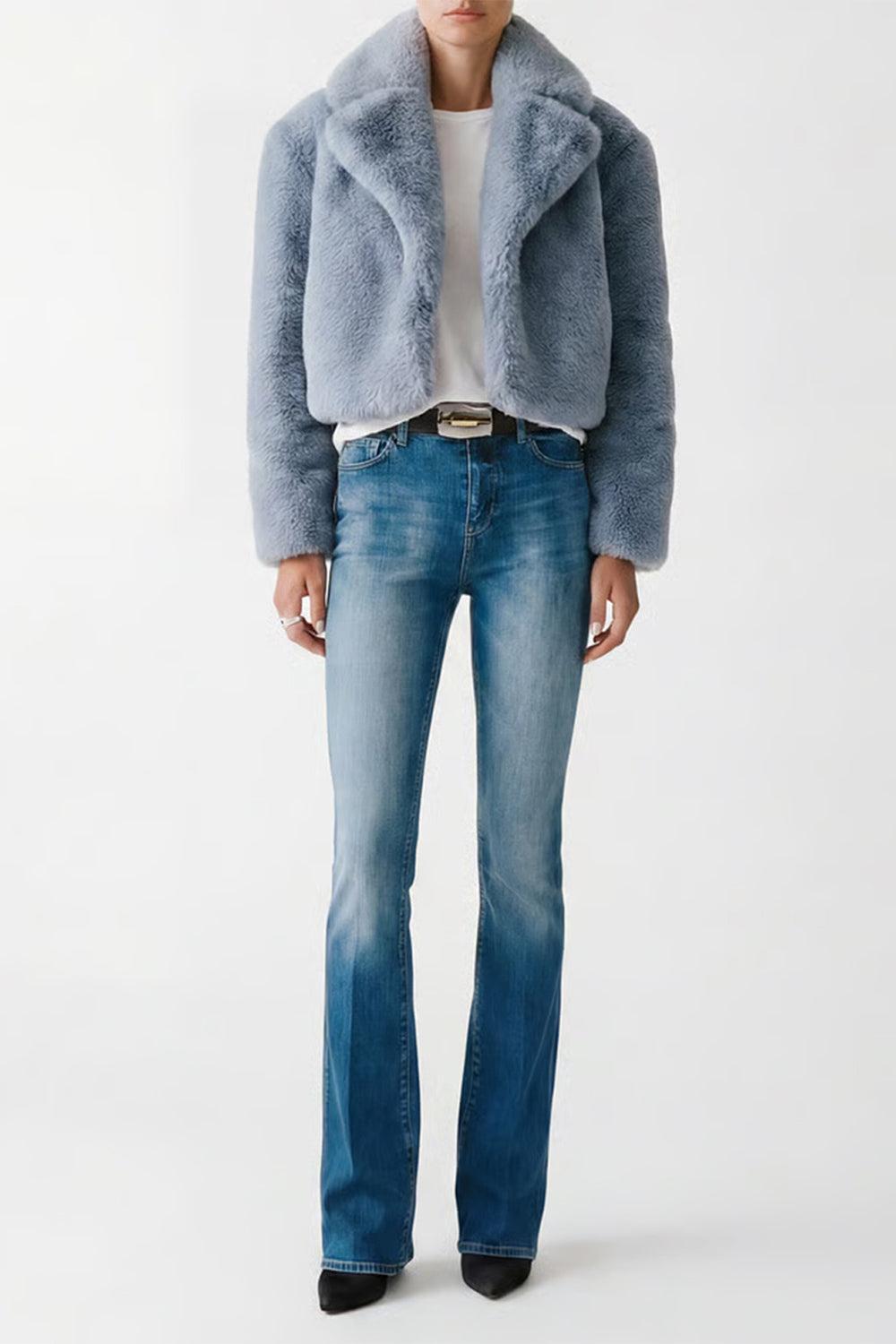  Aura Faux-Fur Cropped Coat-GREY-2-CLOTHINGCOATFUR-L'AGENCE 