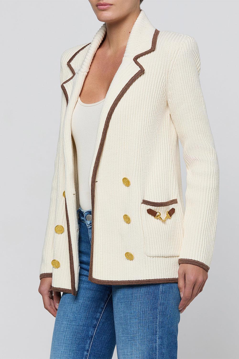 Ranch Blazer-CREAM-XS-CLOTHINGJACKETBLAZERS-L'AGENCE