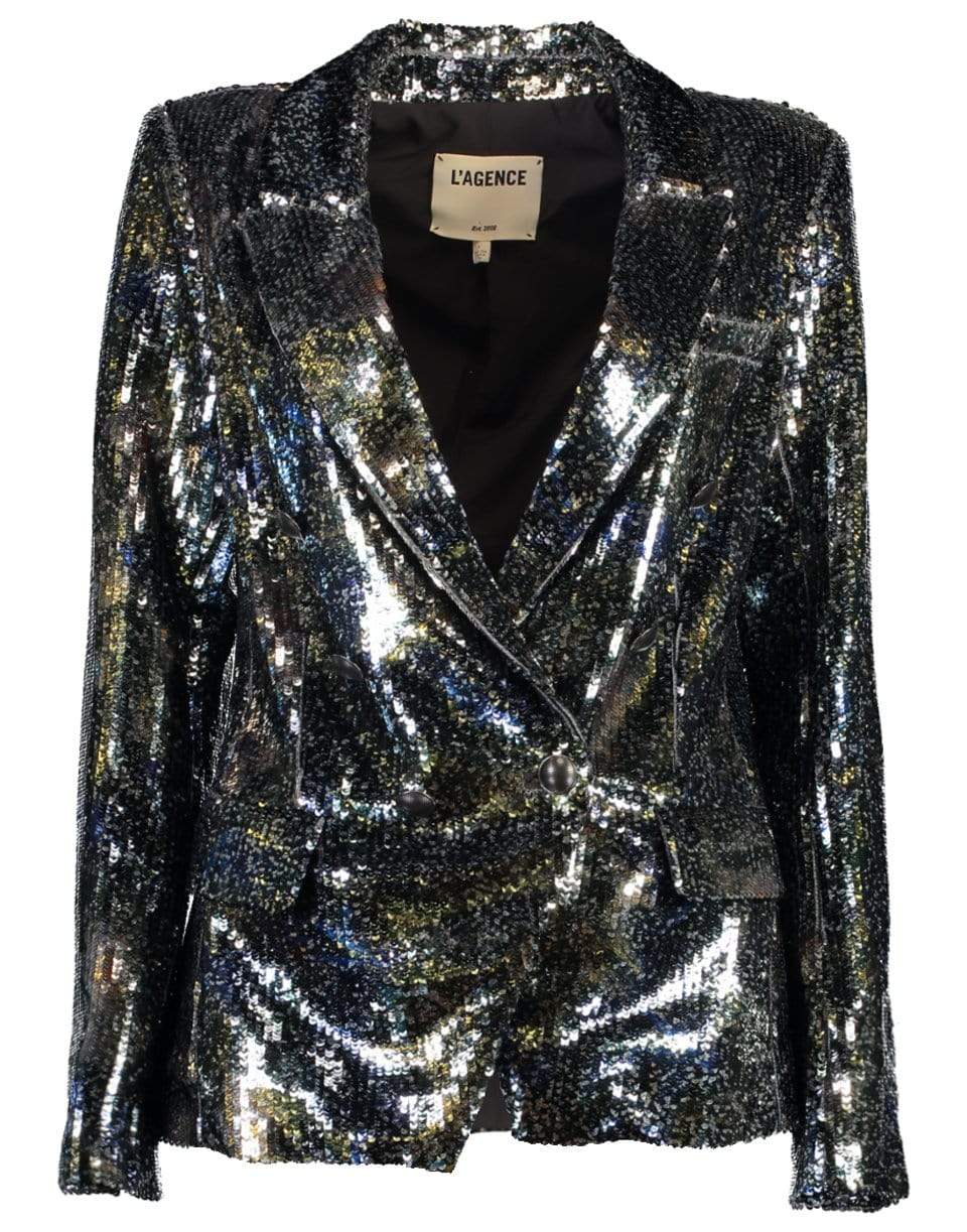 L'AGENCE-Kenzie Double Breasted Blazer-