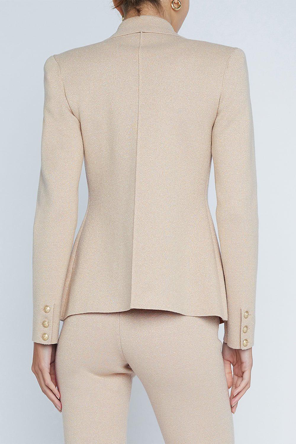 L'AGENCE-Kenzie Metallic Blazer-