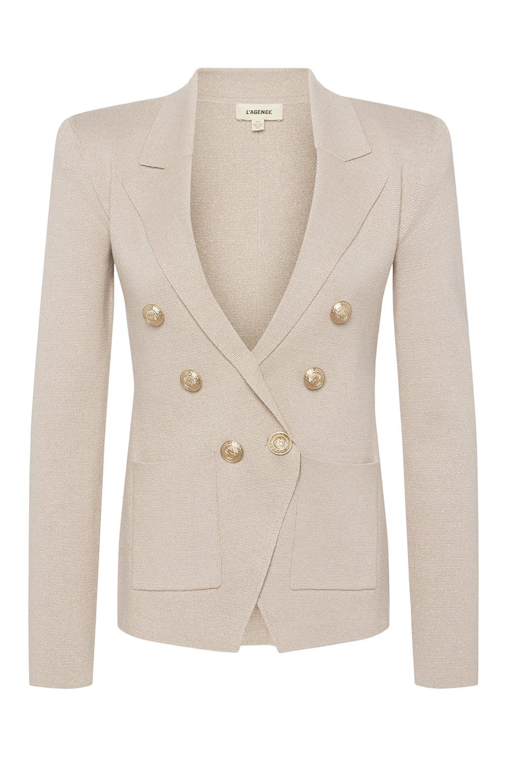 L'AGENCE-Kenzie Metallic Blazer-