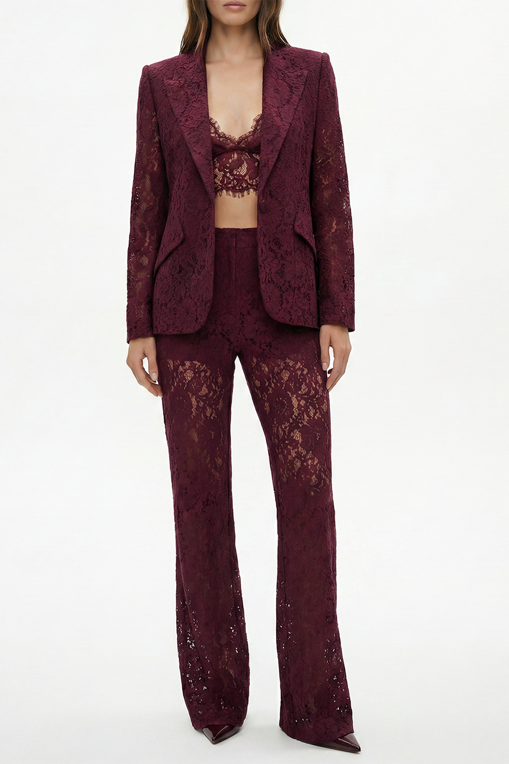  Chamberlain Blazer - Deep Port-RED-2-CLOTHINGJACKETBLAZERS-L'AGENCE 