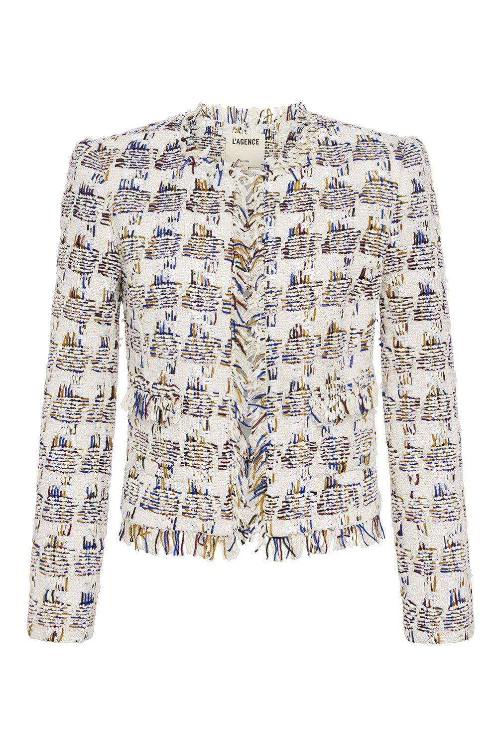 L'AGENCE-Angelina Blazer - Ivory Multi-