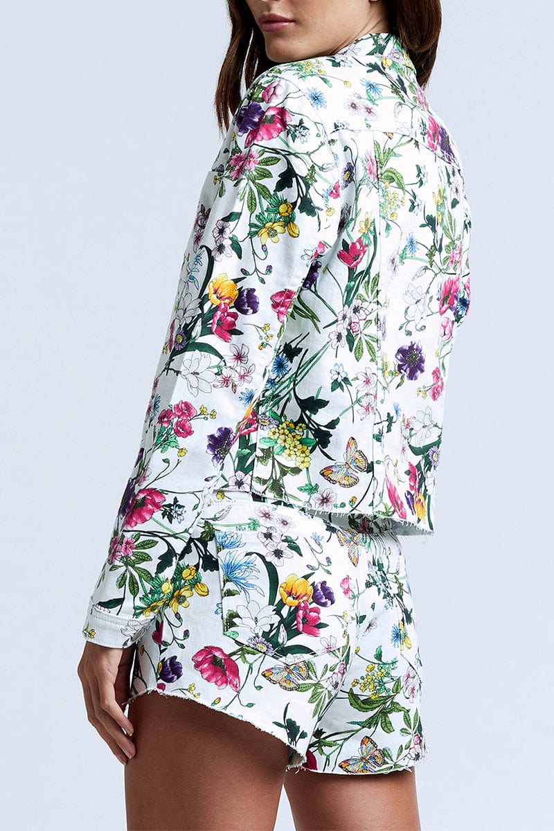 L'AGENCE-Janice Crop Floral Jacket-
