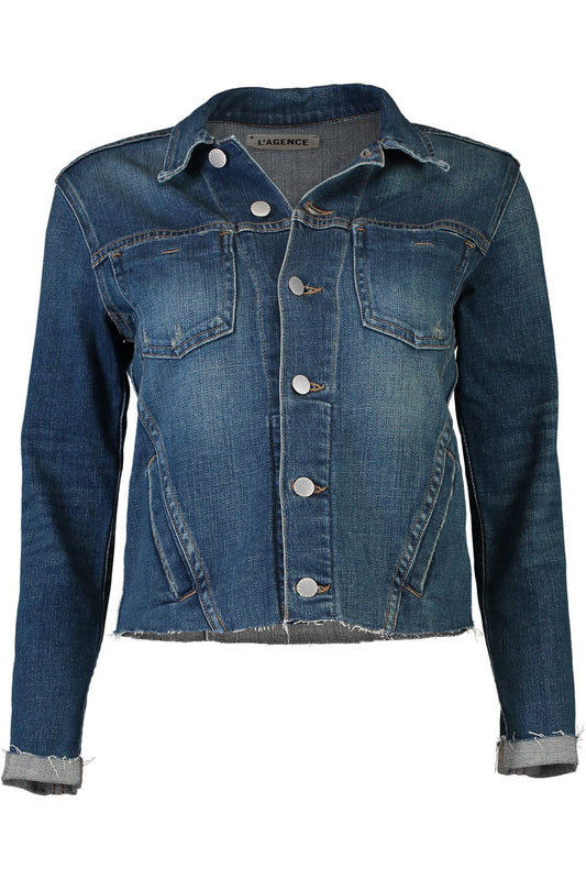 L'AGENCE-Janelle Raw Denim Jacket-