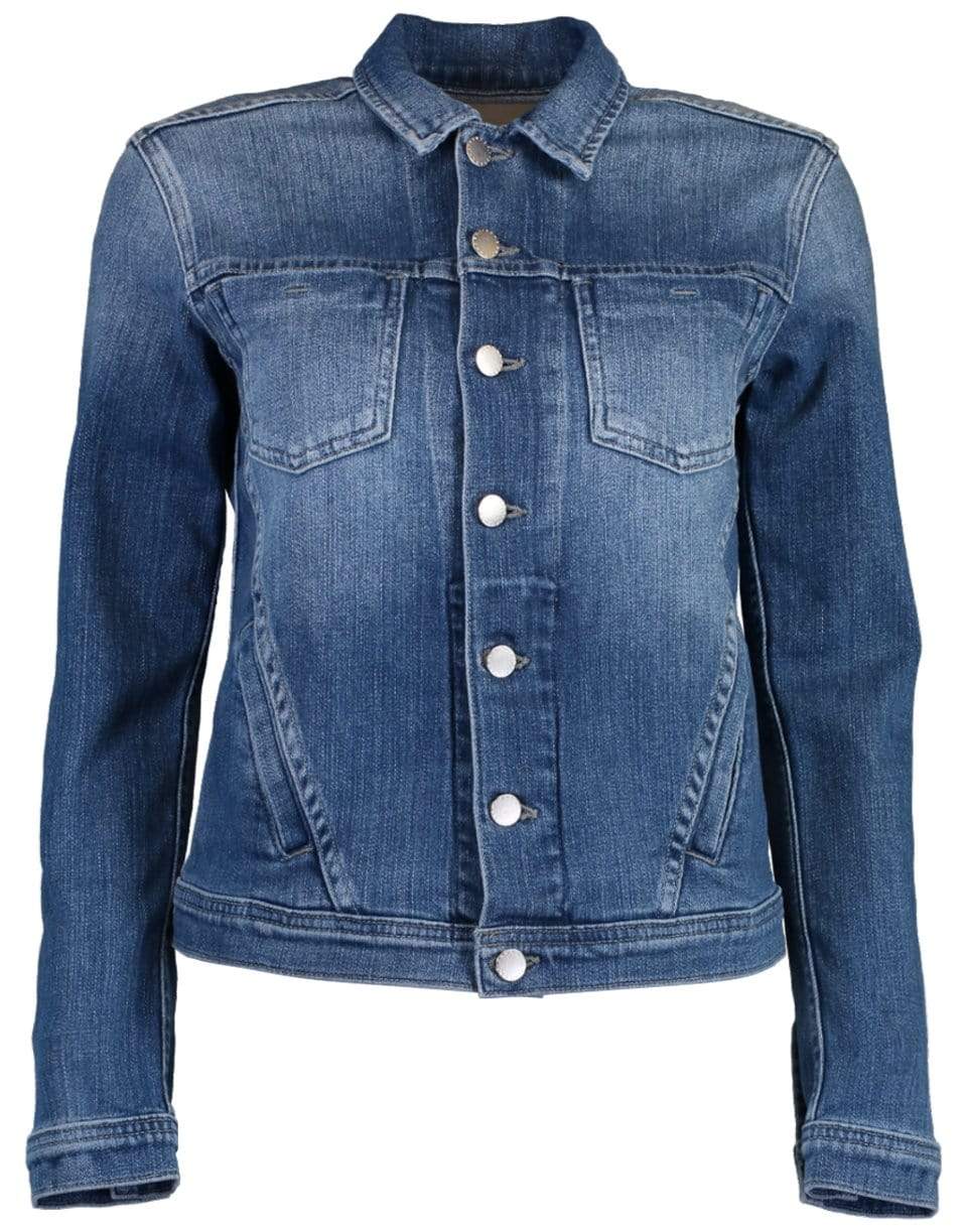 L'AGENCE-Celine Slim Femme Denim Jacket-