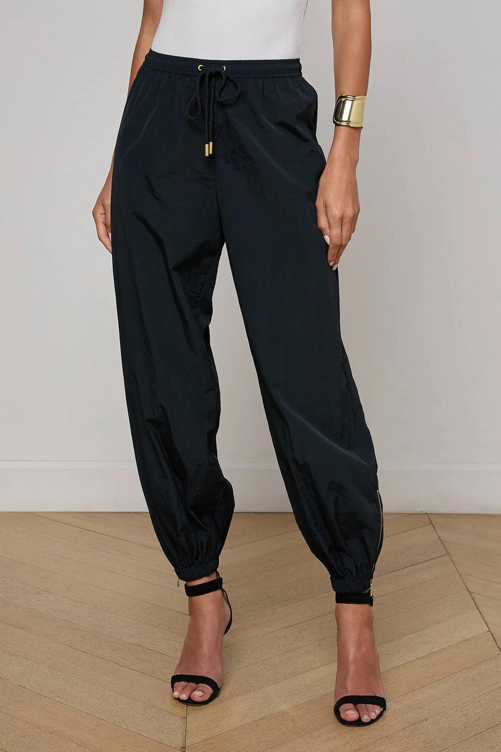 Mariko Jogger Pant-BLACK-XS-CLOTHINGPANTCASUAL-L'AGENCE