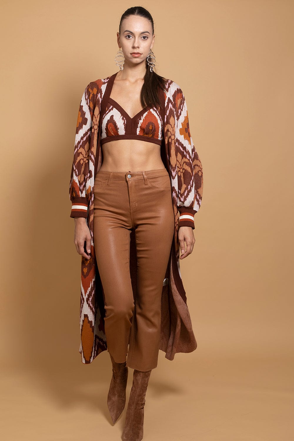 L'AGENCE-Kendra High Rise Crop Flare Jean-