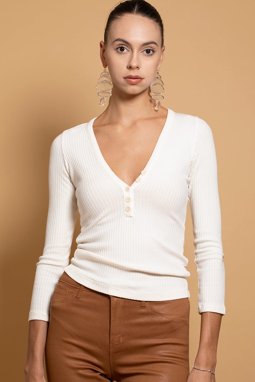 L'AGENCE-Kendra High Rise Crop Flare Jean-