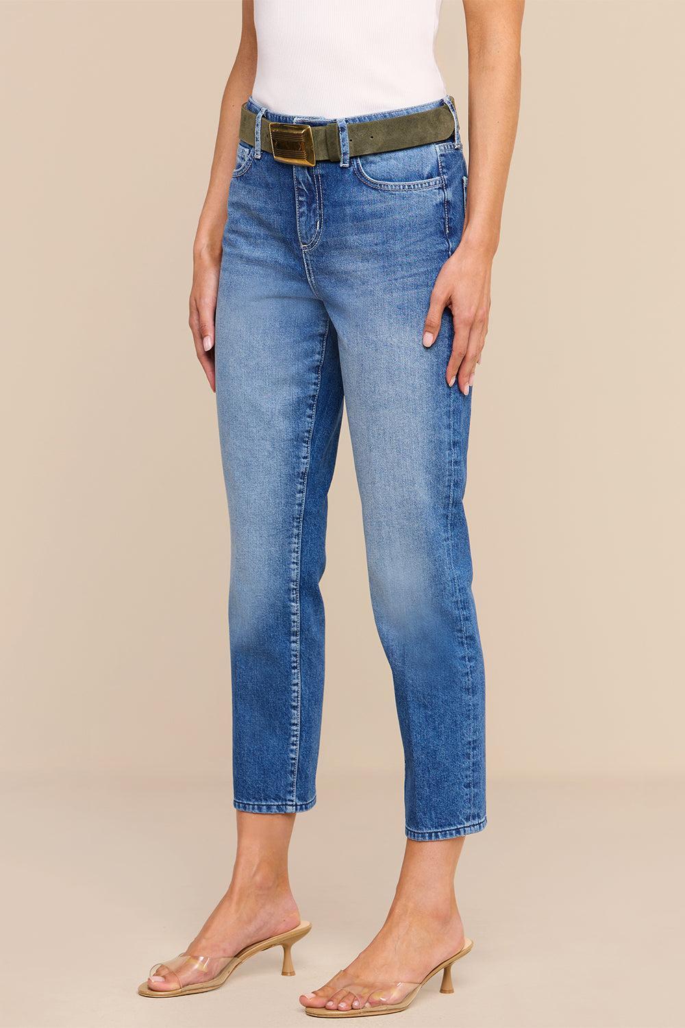 Avena Ultra High Rise Slim Pant-BLUE-24-CLOTHINGPANTDENIM-L'AGENCE