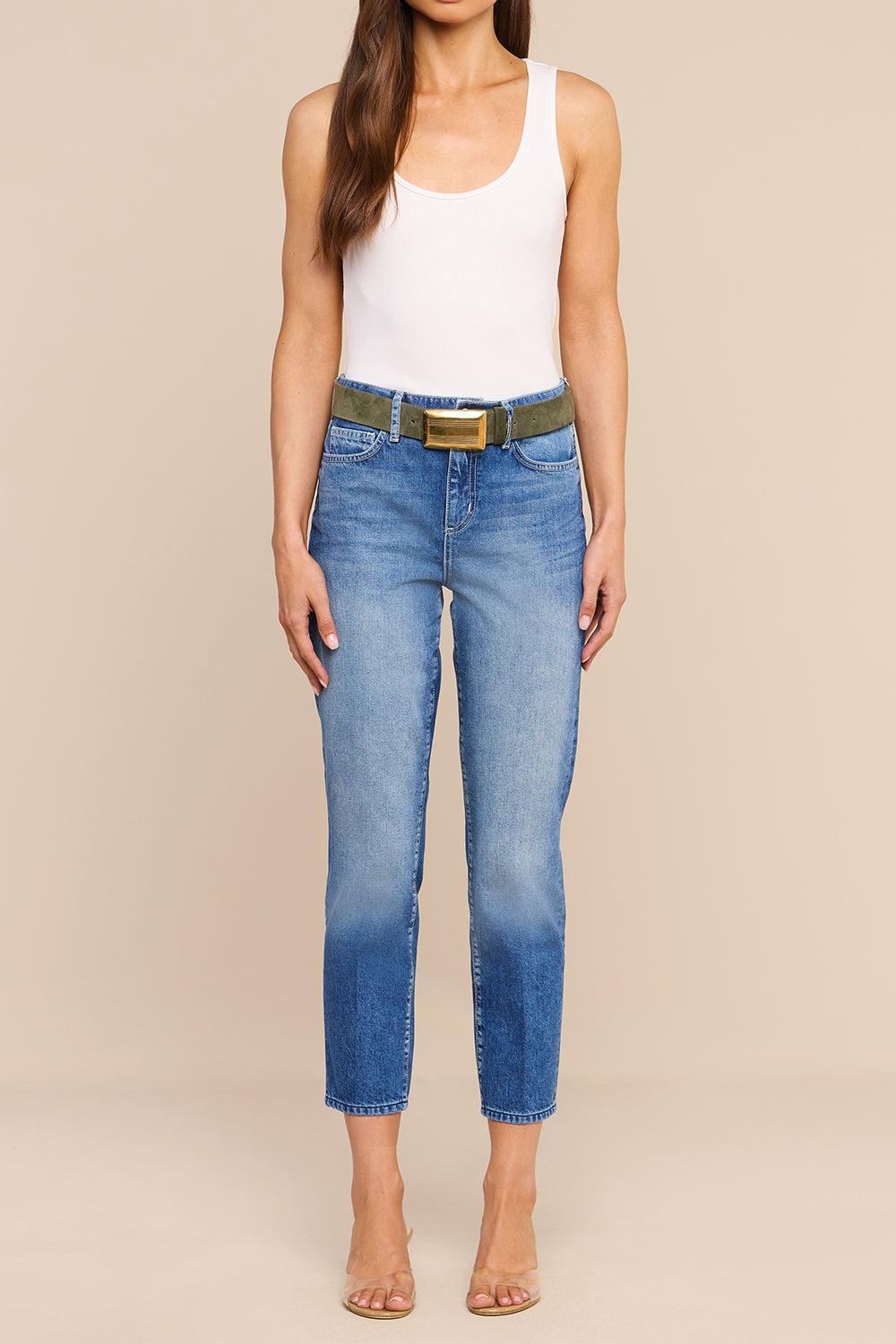Avena Ultra High Rise Slim Pant-BLUE-24-CLOTHINGPANTDENIM-L'AGENCE