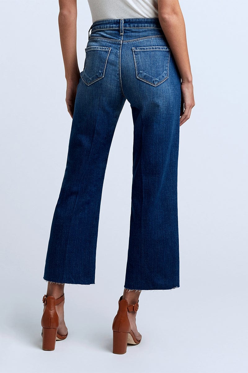 L'AGENCE-Wanda Highrise Crop Wide Leg Jean-
