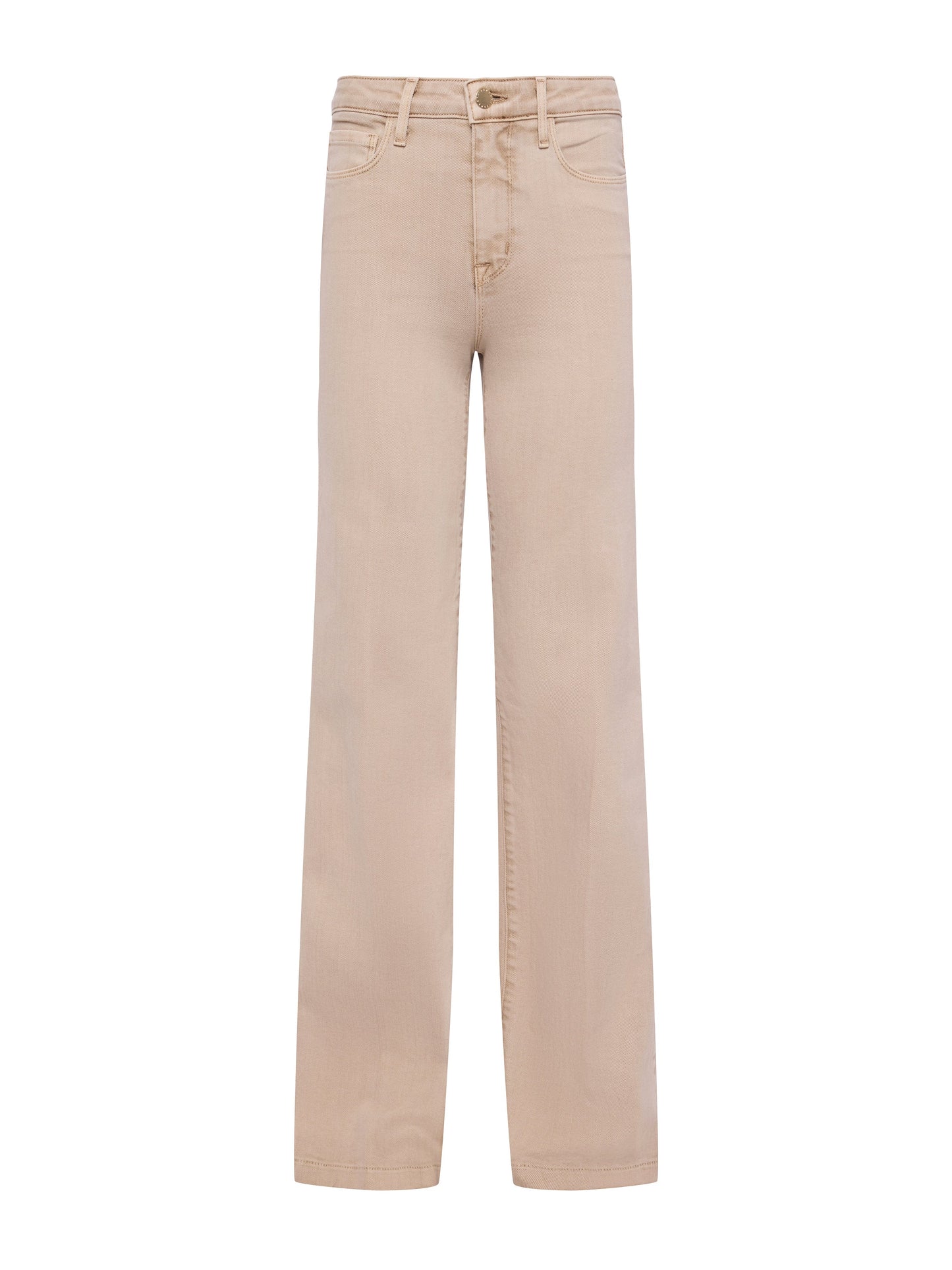 CLAYTON WIDE LEG PANT-BISCUIT-26-CLOTHINGPANTWIDE LEG-L'AGENCE