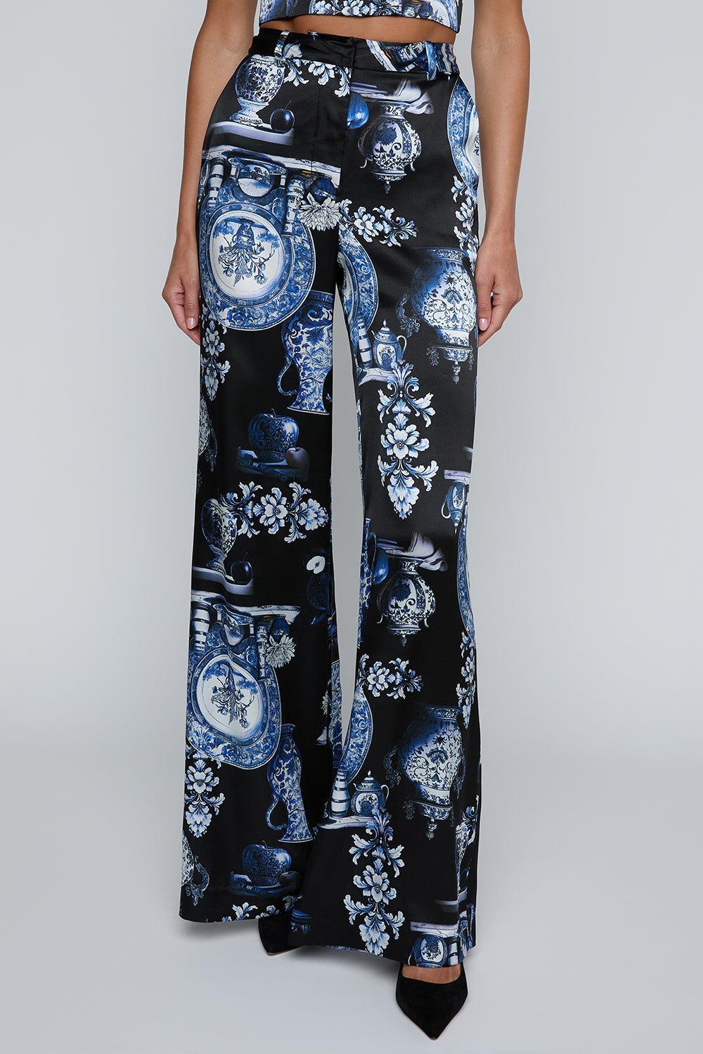 Pilar Wide Leg Pant-BLUE-2-CLOTHINGPANTWIDE LEG-L'AGENCE