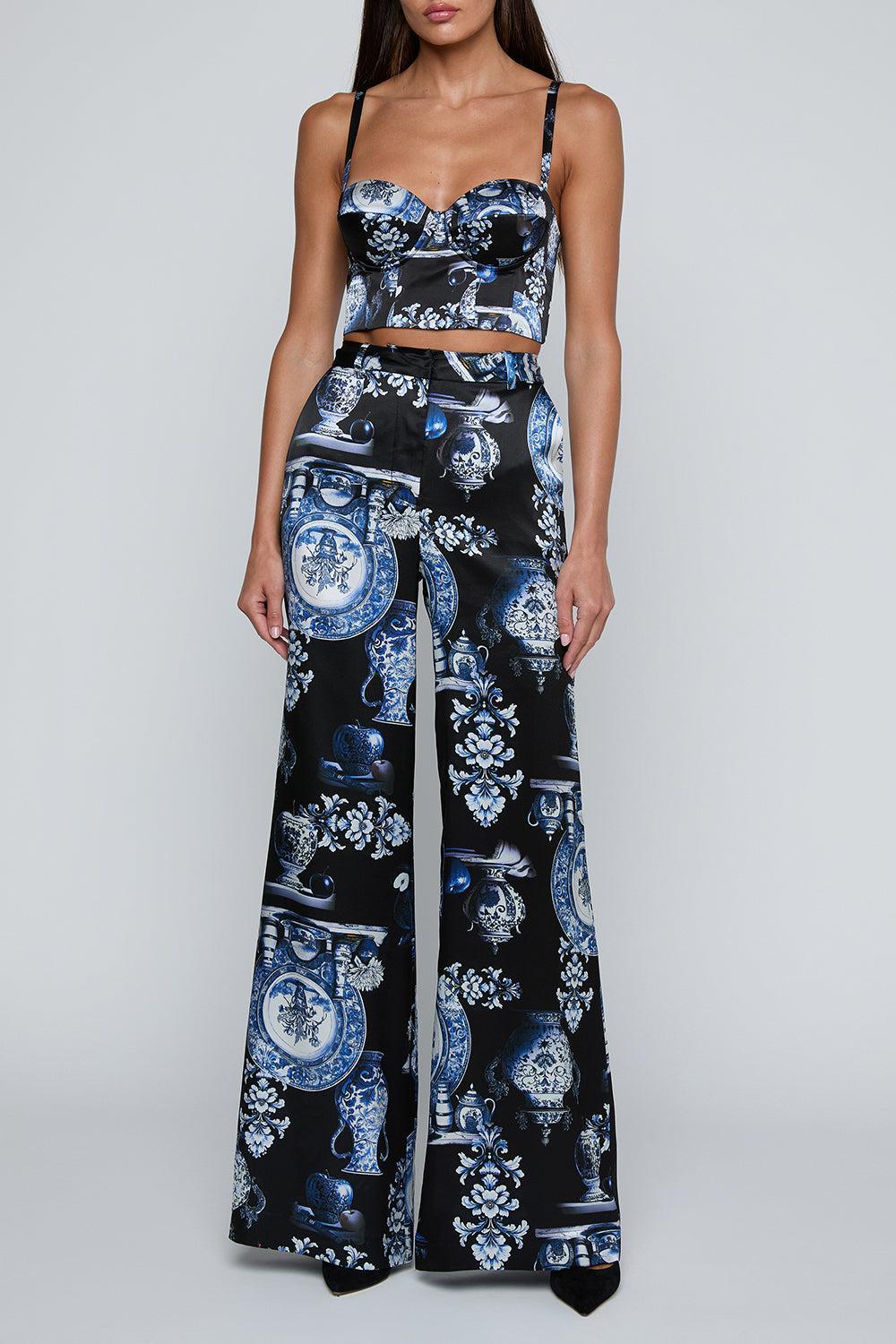 Pilar Wide Leg Pant-BLUE-2-CLOTHINGPANTWIDE LEG-L'AGENCE