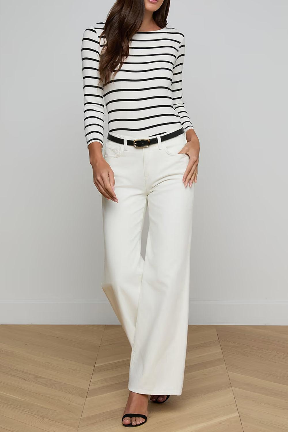Alicent Jean - Light Ecru-CREAM-26-CLOTHINGPANTWIDE LEG-L'AGENCE