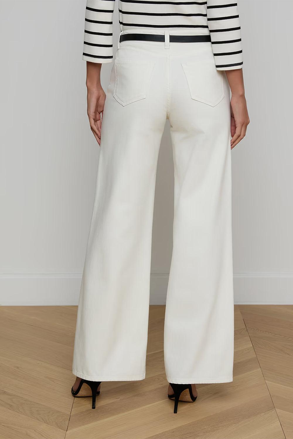Alicent Jean - Light Ecru-CREAM-26-CLOTHINGPANTWIDE LEG-L'AGENCE