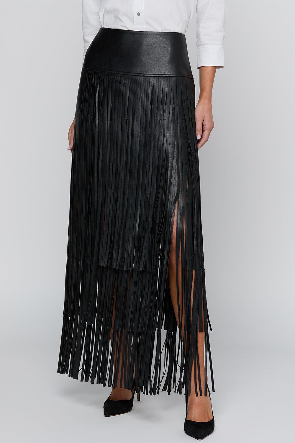 Karolina Skirt - Black-BLACK-2-CLOTHINGSKIRTMAXI-L'AGENCE