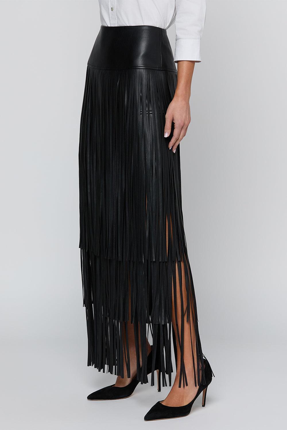 Karolina Skirt - Black-BLACK-2-CLOTHINGSKIRTMAXI-L'AGENCE