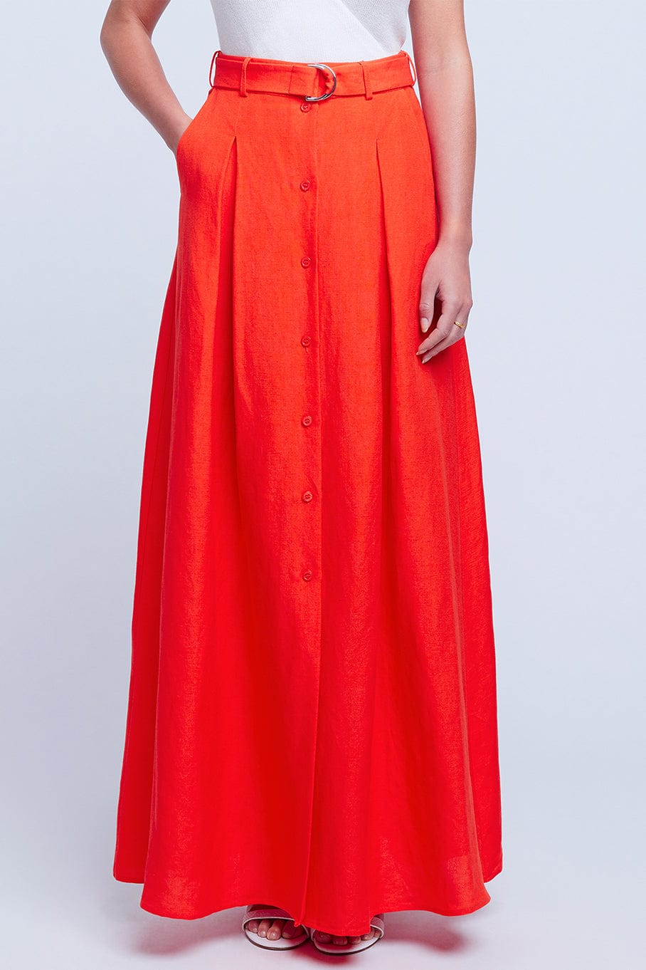 L'AGENCE-Fabianna Belted Skirt-