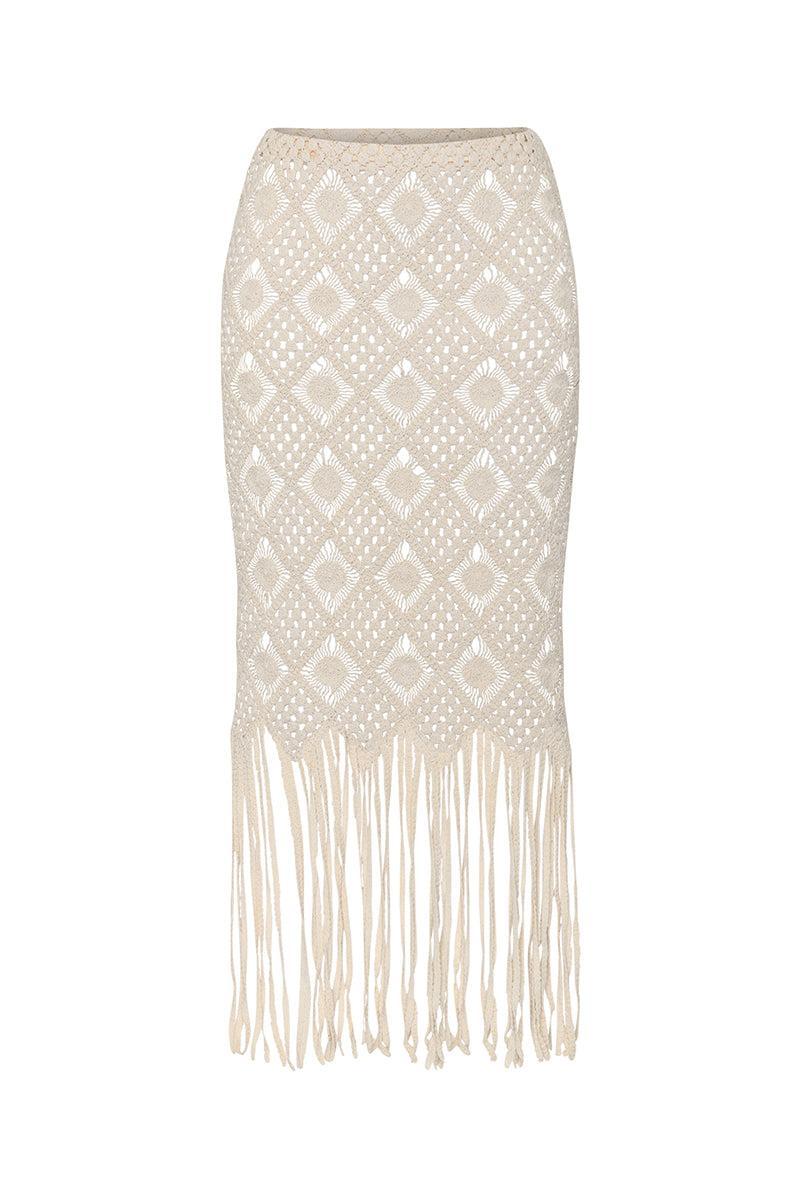 Marjorie Maxi Skirt-NATURAL-XS-CLOTHINGSWIM-L'AGENCE