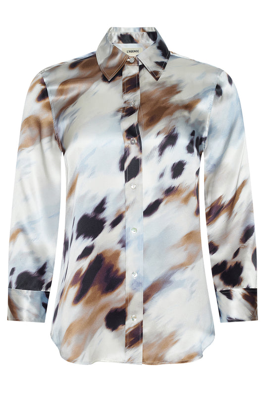 Dani Blouse - Mocha Sky Cowhide