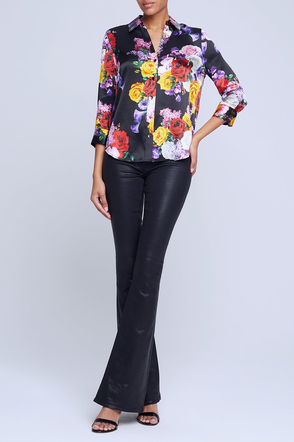 L'AGENCE-Dani Blouse - Mixed Roses-