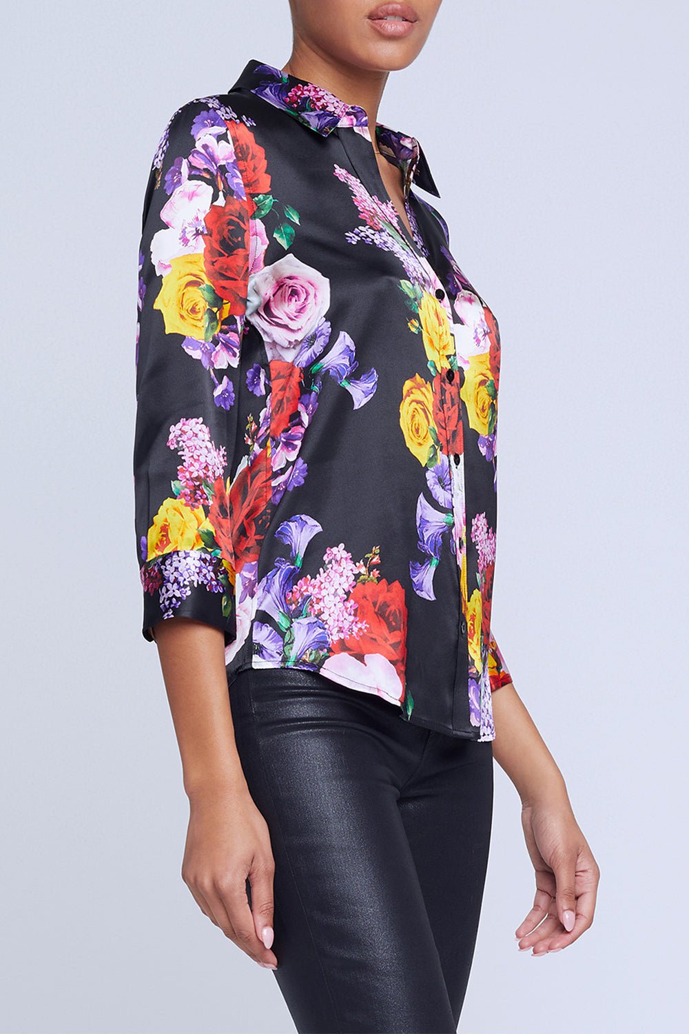 L'AGENCE-Dani Blouse - Mixed Roses-