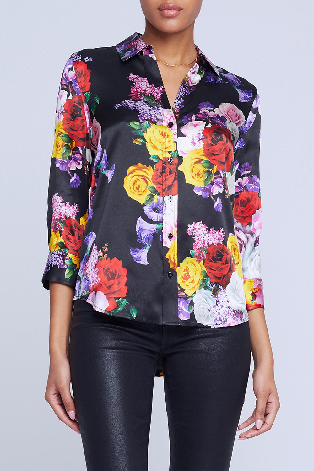 L'AGENCE-Dani Blouse - Mixed Roses-