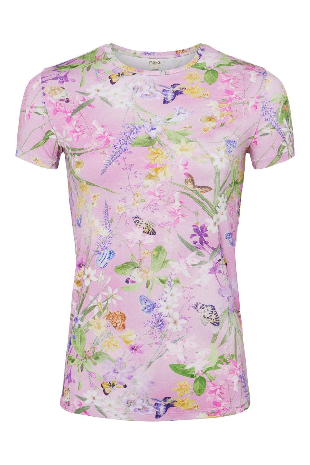 L'AGENCE-Ressi Tee - Lilac Snow Botanical Butterfly-