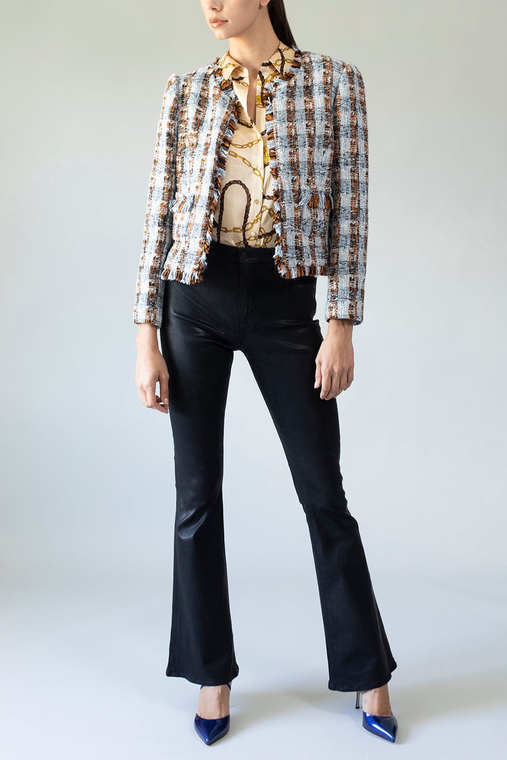 L'AGENCE-Tyler Holly Long Sleeve Blouse-