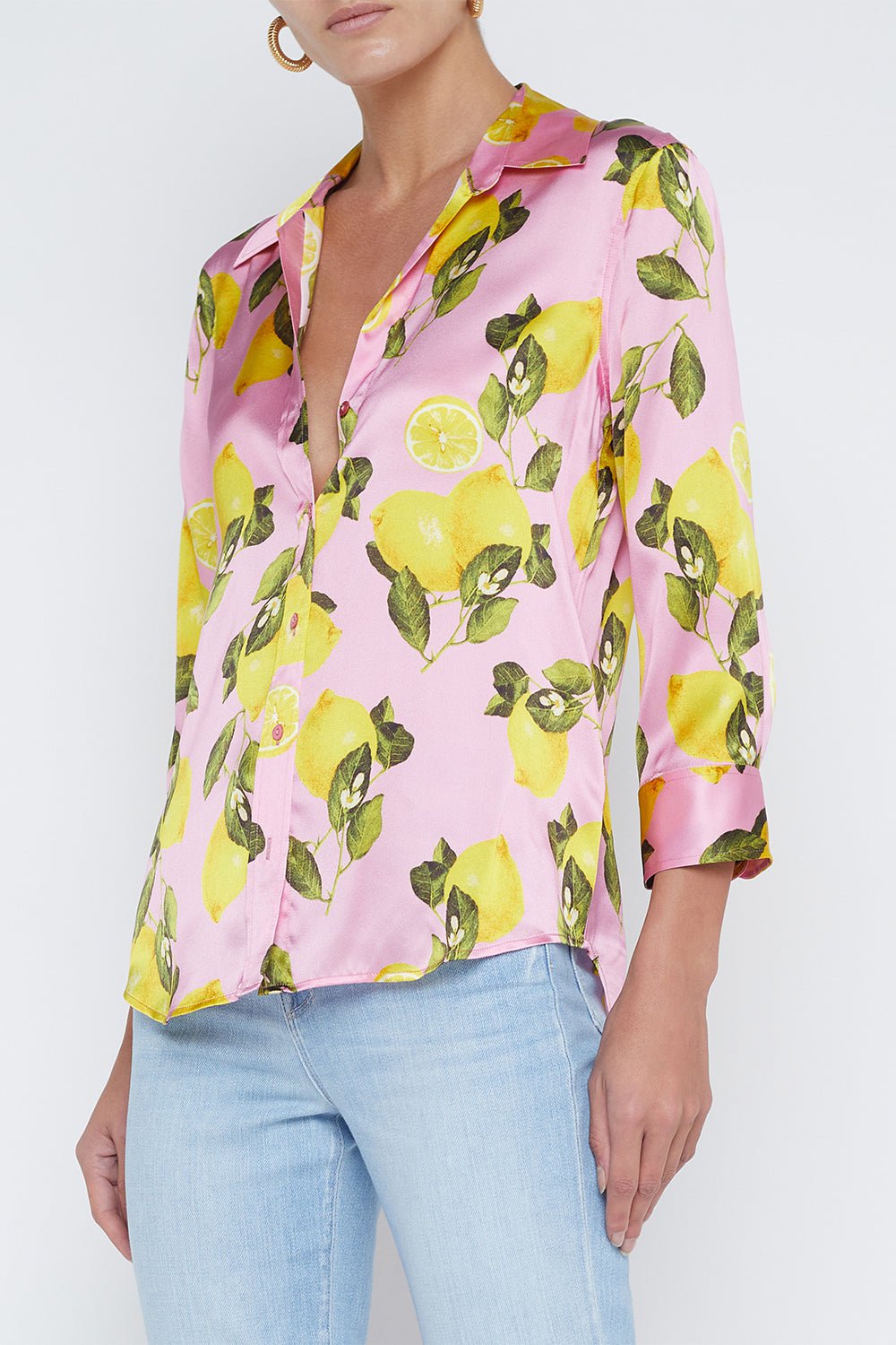 L'AGENCE-Dani Blouse - Cotton Candy Lemon-