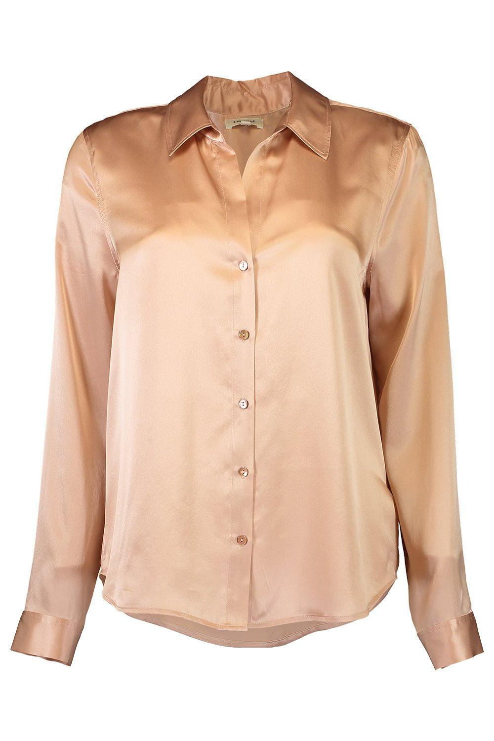 L'AGENCE-Tyler Blouse - Dusty Pink-