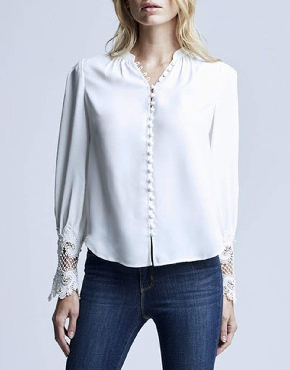 L'AGENCE-Ava Lace Cuff Blouse-
