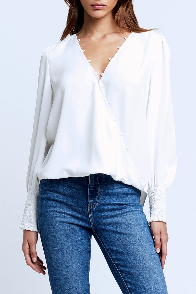L'AGENCE-Enzo Cross Front Blouse-