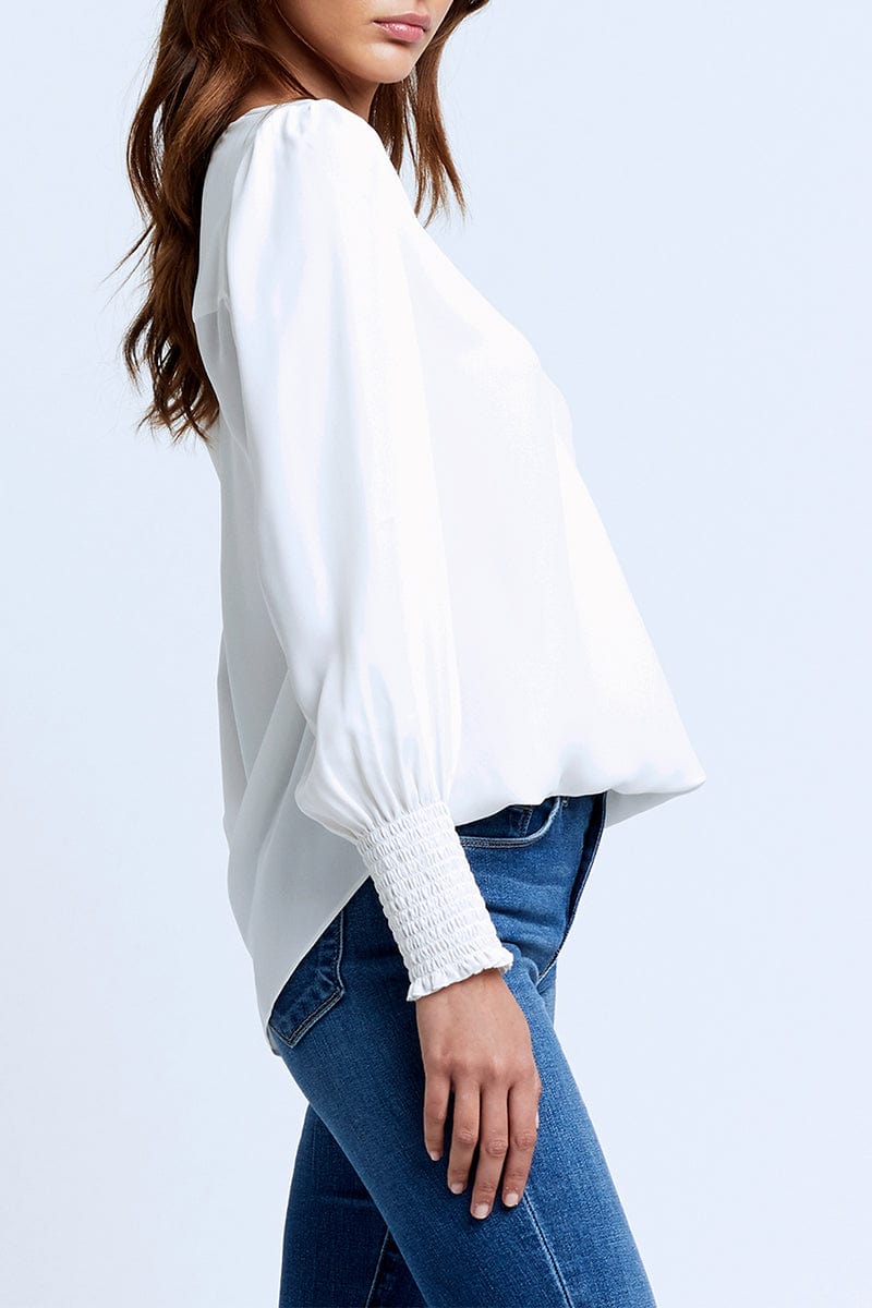 L'AGENCE-Enzo Cross Front Blouse-