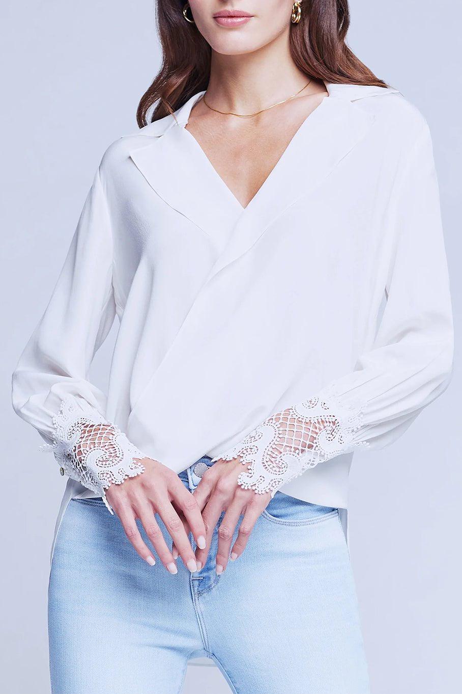 L'AGENCE-Joah Surplice Blouse-