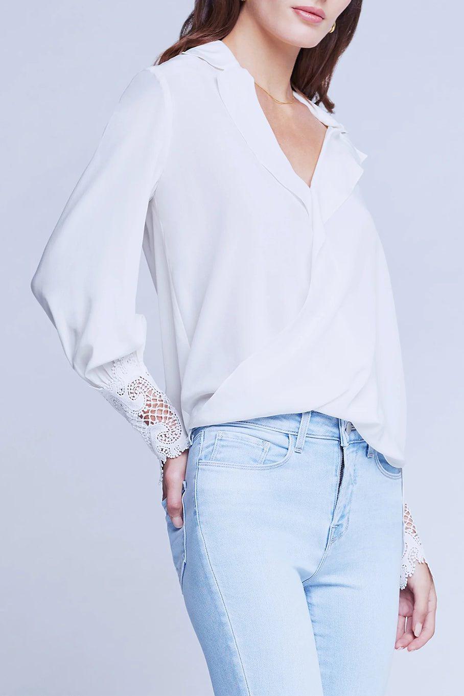L'AGENCE-Joah Surplice Blouse-