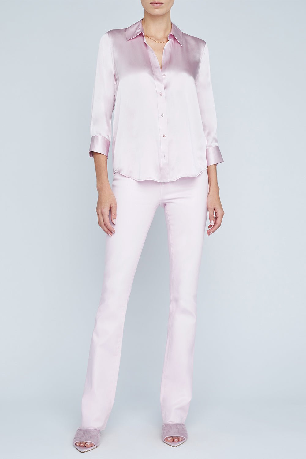 L'AGENCE-Dani Blouse - Lilac Snow-