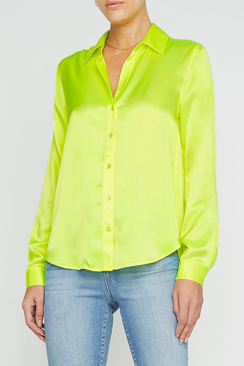 L'AGENCE-Tyler Blouse - Neon Citrus-