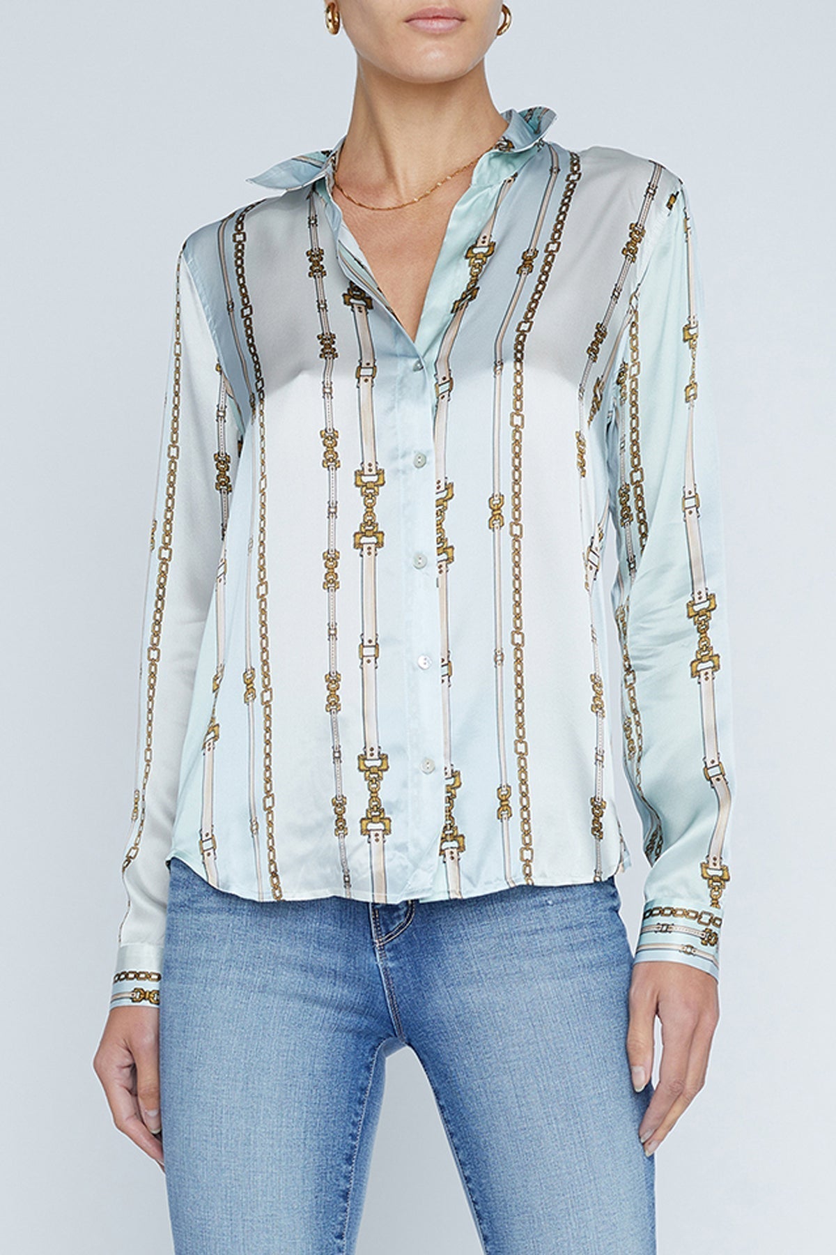 L'AGENCE-Tyler Blouse - Pastel Multi-