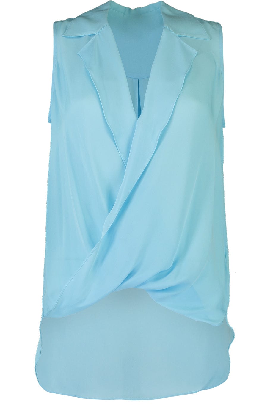 L'AGENCE-Freja Draped Blouse - Sea-